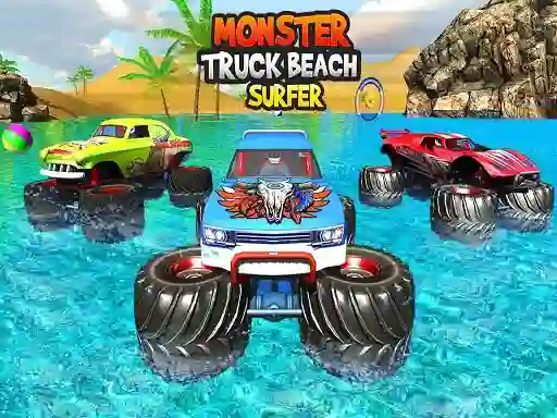 Гульня Monster Truck Beach Surfing онлайн
