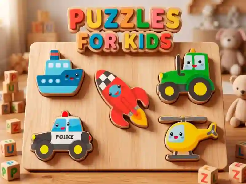 Гульня Puzzles For Kids онлайн