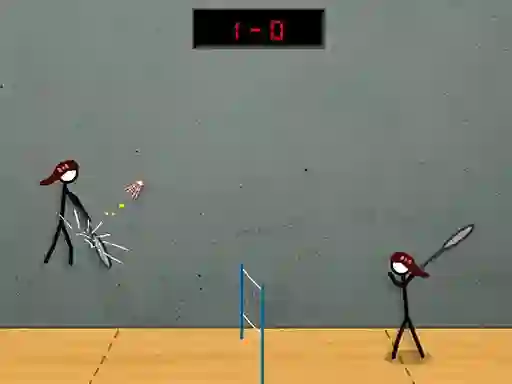 Гульня Stick Figure Badminton 2 онлайн
