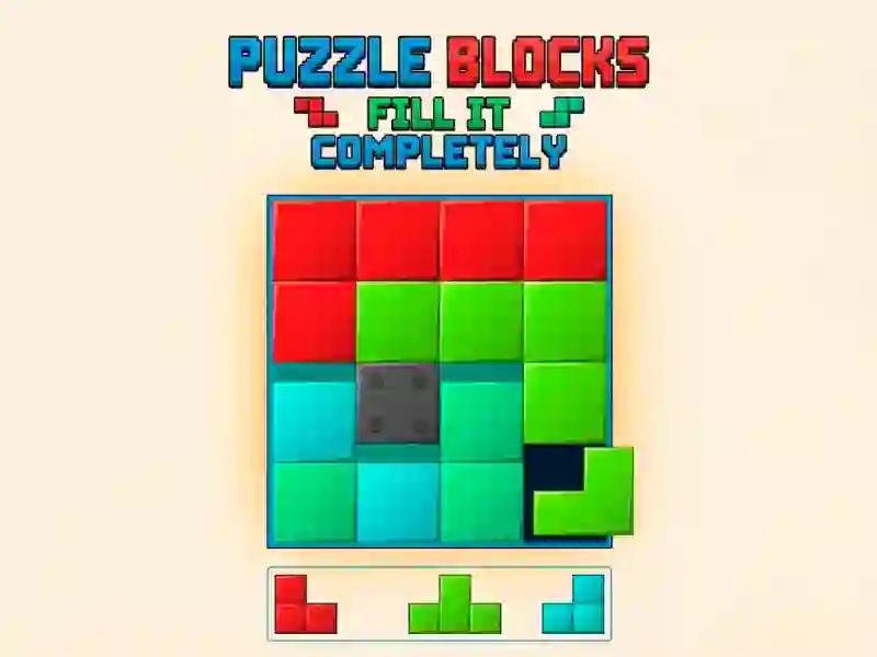 Гульня Puzzle Blocks: Fill It Completely онлайн