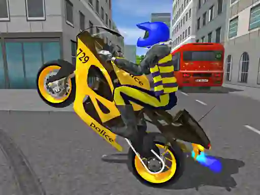 Гульня Police Motorbike Race Simulator онлайн