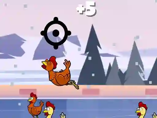 Гульня Chicken Shooting 2D онлайн