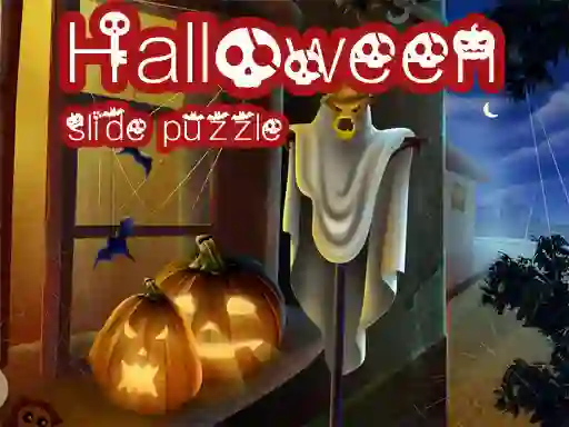 Гульня Halloween Slide Puzzle онлайн