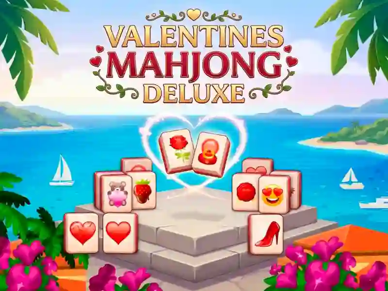 Гульня Valentines Mahjong Deluxe онлайн