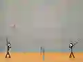 Гульня Stick Figure Badminton онлайн