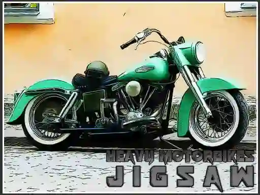 Гульня Heavy Motorbikes Jigsaw онлайн