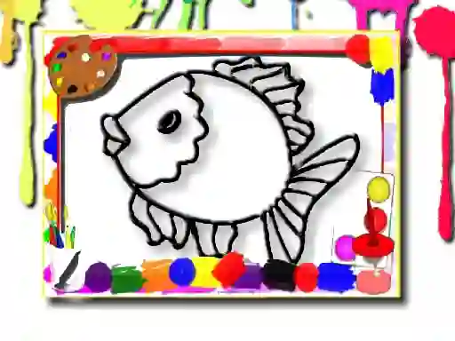 Гульня Fish Coloring Book онлайн