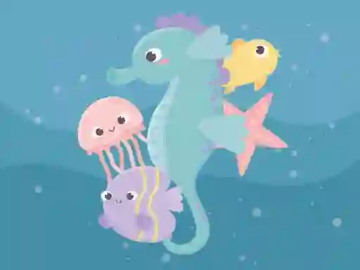Гульня Adorable Fish Memory онлайн