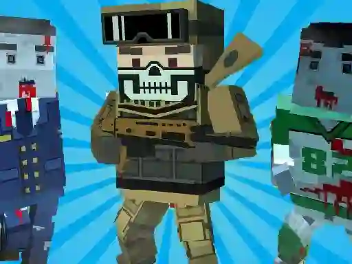 Гульня Blocky Shooting Arena 3D Pixel онлайн