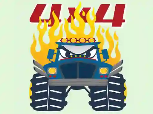 Гульня Monster Trucks Coloring Pages онлайн