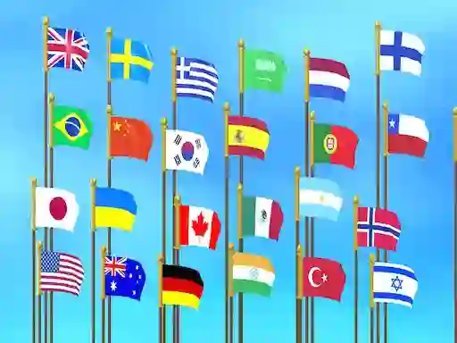 Гульня Flag Puzzle Jam: Collect Flags онлайн