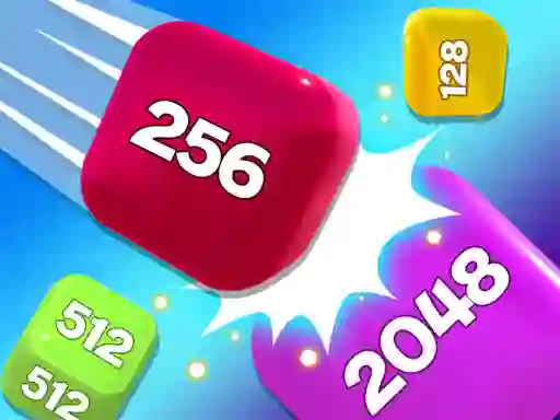 Гульня Chain Cube 2048 3D Merge Game онлайн