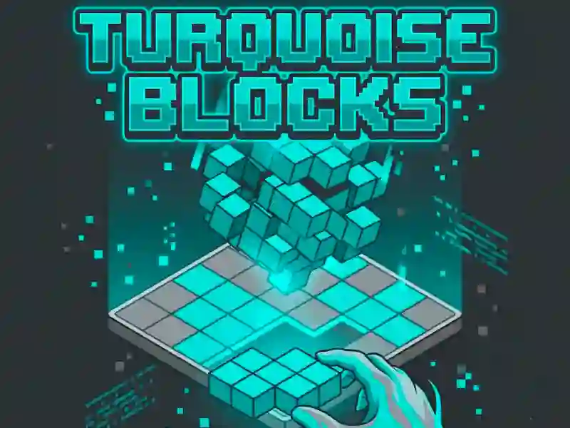 Гульня Turquoise Blocks онлайн