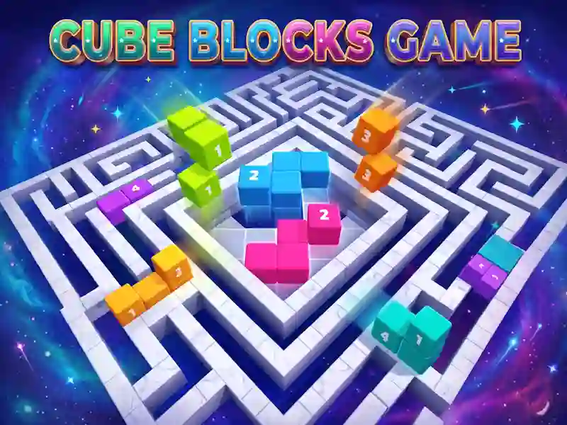 Гульня Cube blocks Game онлайн