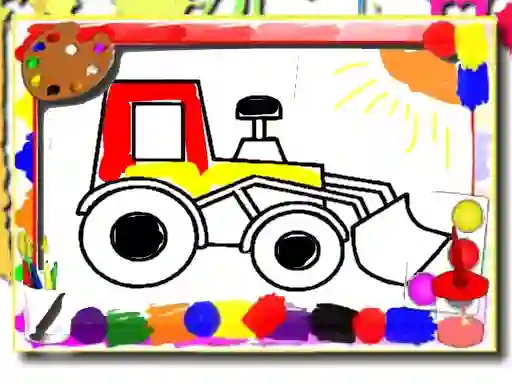 Гульня Back to School: Kids Car Coloring онлайн