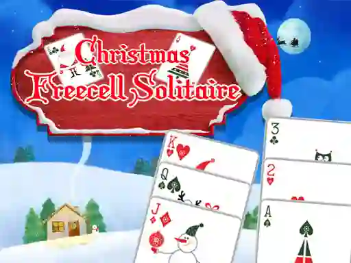 Гульня Freecell Christmas Solitaire онлайн