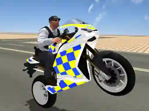 Гульня Super Stunt Police Bike Simulator 3D онлайн
