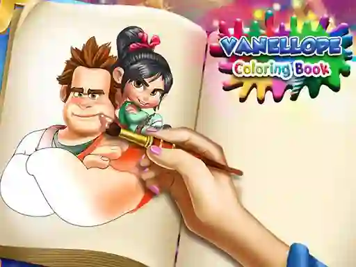 Гульня Vanellope Coloring Book онлайн