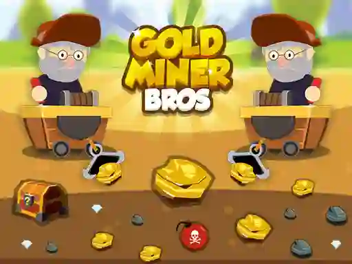 Гульня Gold Miner Bros онлайн
