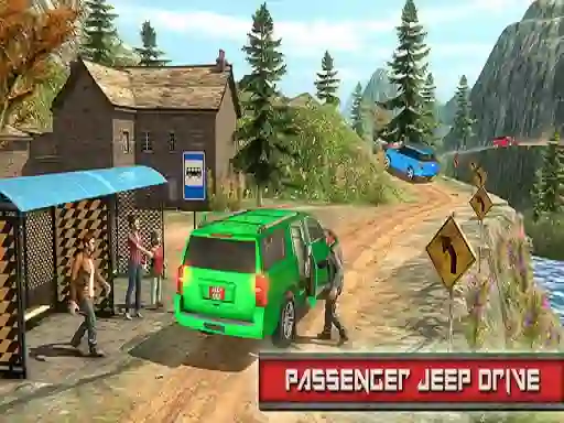 Гульня Jeep Passeger Offroad Mountain Simulation Game онлайн