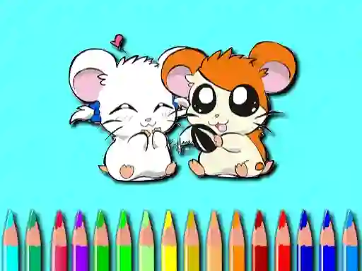 Гульня Hamster Coloring Book онлайн