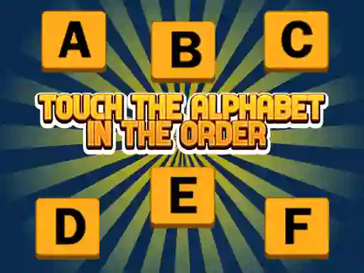 Гульня Touch The Alphabet In The Oder онлайн