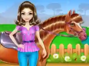 Гульня Horse Care and Riding онлайн