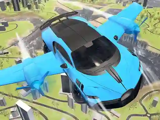 Гульня Real Sports Flying Car 3d онлайн