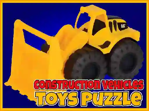 Гульня Construction Vehicles Toys Puzzle онлайн