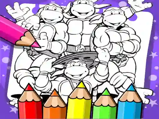 Гульня Ninja Turtle Coloring Book онлайн