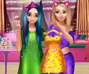 Гульня BFFs PJ Party онлайн