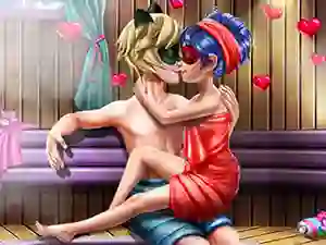 Гульня Dotted Girl Sauna Flirting онлайн