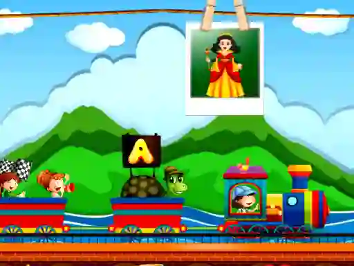 Гульня Alphabetic train онлайн
