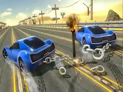 Гульня Chain Car Stunt онлайн