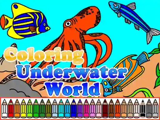 Гульня Coloring Underwater World онлайн