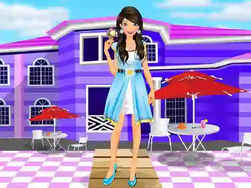 Гульня Summer Vacation Dressup онлайн