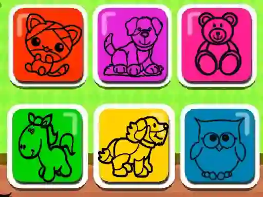 Гульня Easy Kids Coloring Game онлайн
