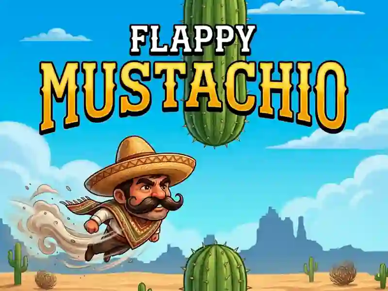 Гульня Flappy Mustachio онлайн