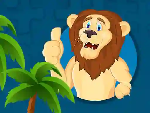 Гульня Strong Lions Jigsaw онлайн