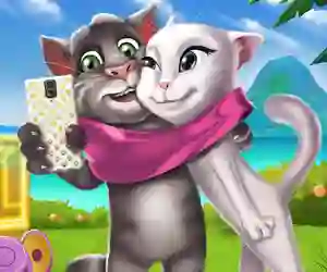 Гульня Kittens Selfie Time онлайн