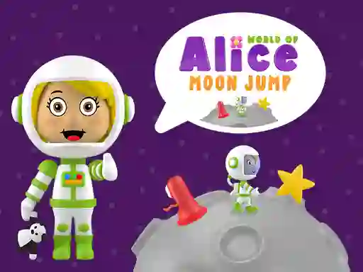 Гульня World of Alice Moon Jump онлайн