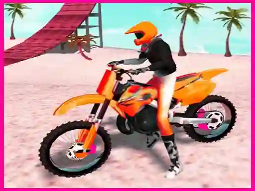 Гульня Motocross Beach Jumping Bike Stunt онлайн