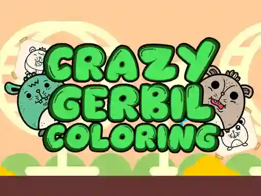 Гульня Crazy Gerbil Coloring онлайн