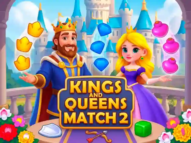 Гульня Kings and Queens Match 2 онлайн