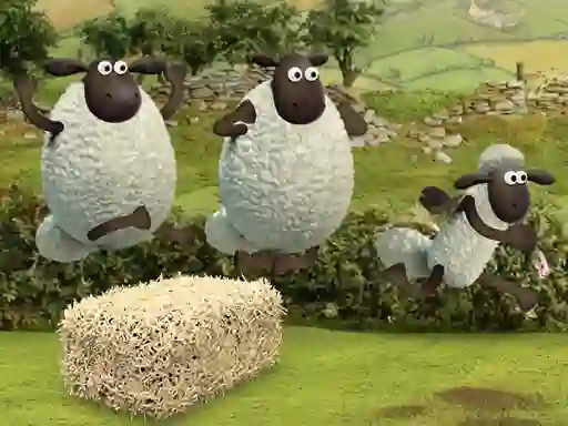 Гульня Shaun the Sheep Alien Athletics онлайн