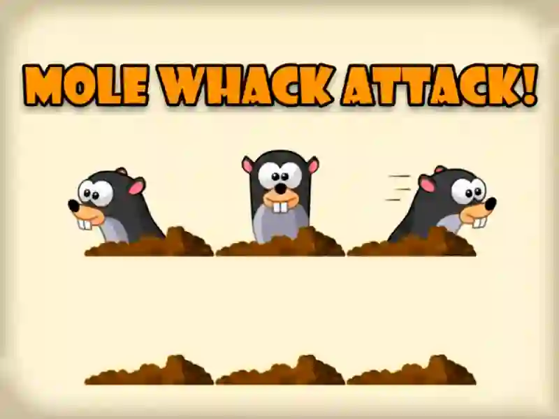 Гульня Mole Whack Attack онлайн