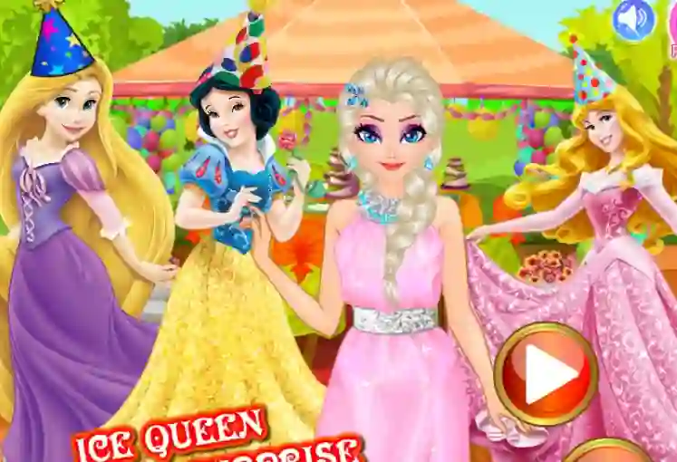 Гульня Ice Queen Birthday Surprise онлайн