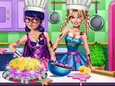 Гульня SuperHero Cooking Contest онлайн