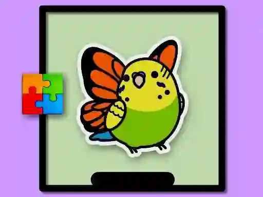 Гульня Cute Budgie Puzzle онлайн