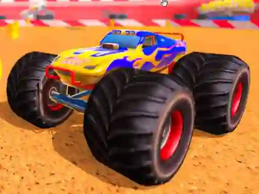Гульня Monster truck Offroad Stunts онлайн
